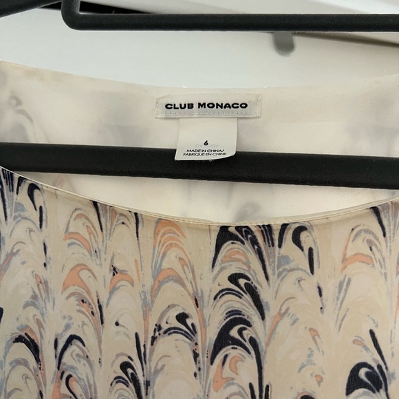 CLUB MONACO Floral Silk Dress size 6 - Picture 4 of 5